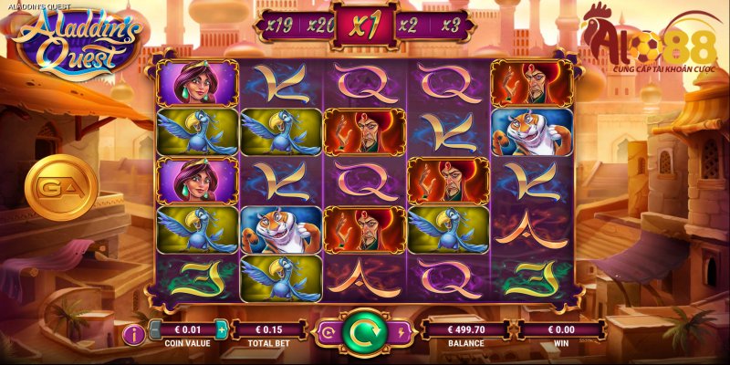 Giới thiệu game quay hũ Aladdin tại nhà cái Alo88